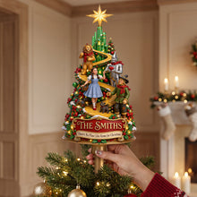 Load image into Gallery viewer, "There's No Place Like Home For Christmas" - Fantasy World Tree Topper - Personalized Gift for Family and Friends
