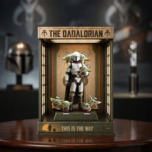 Load image into Gallery viewer, "The Dadalorian: A Hero for Every Dad" - Futuristic Dad Acrylic Plaque - Personalized Gift for Dads &amp; Grandpas Shaped Plaques PopCulturePrints
