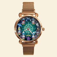 Load image into Gallery viewer, Time for Adventure: Blue Forest Characters Quartz Watch - Personalized Gift for Cartoon Fans Quartz Watch PopCulturePrints
