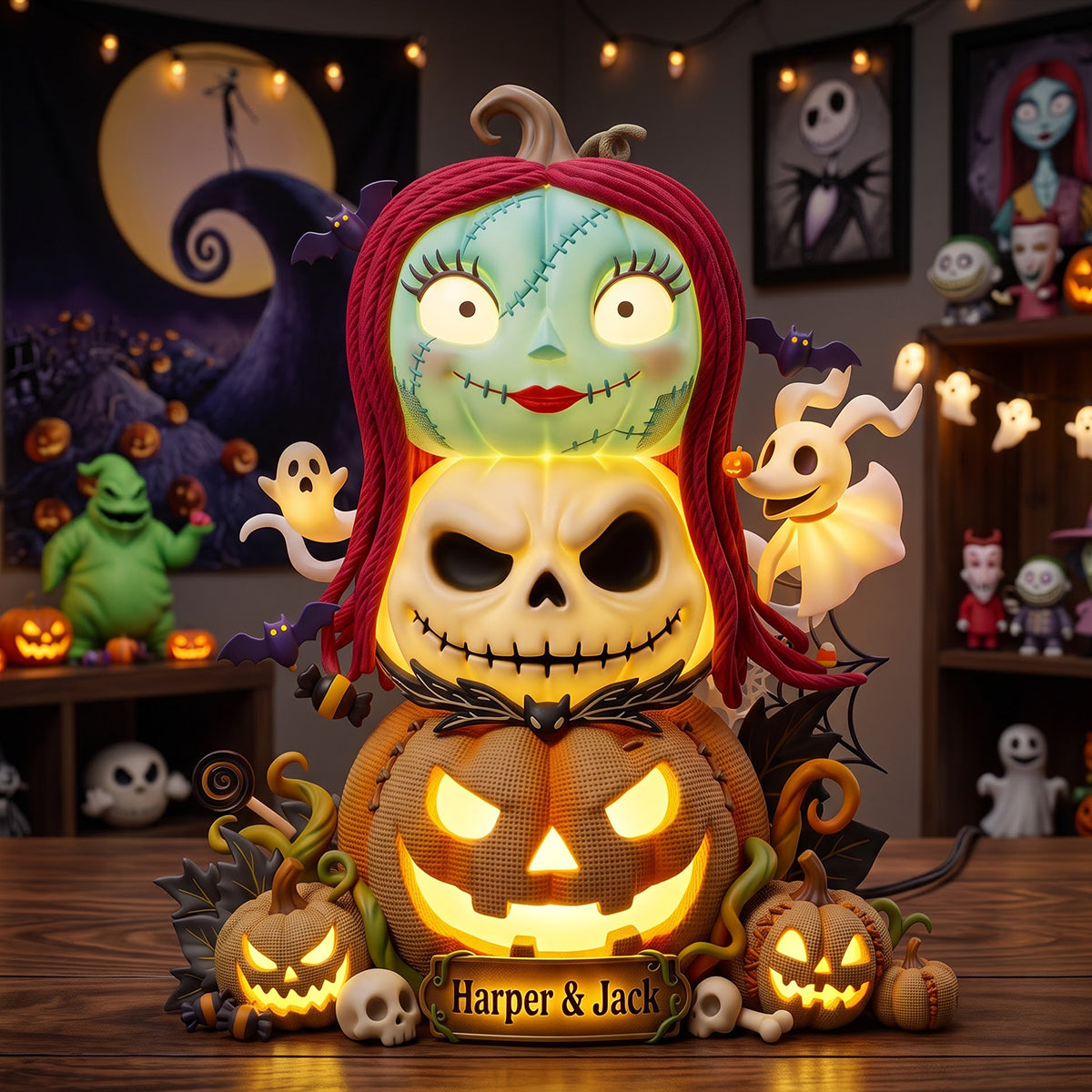 Illuminate Your Halloween with Our Spooky Pumpkin Acrylic Light Box - Personalized Gifts for All!