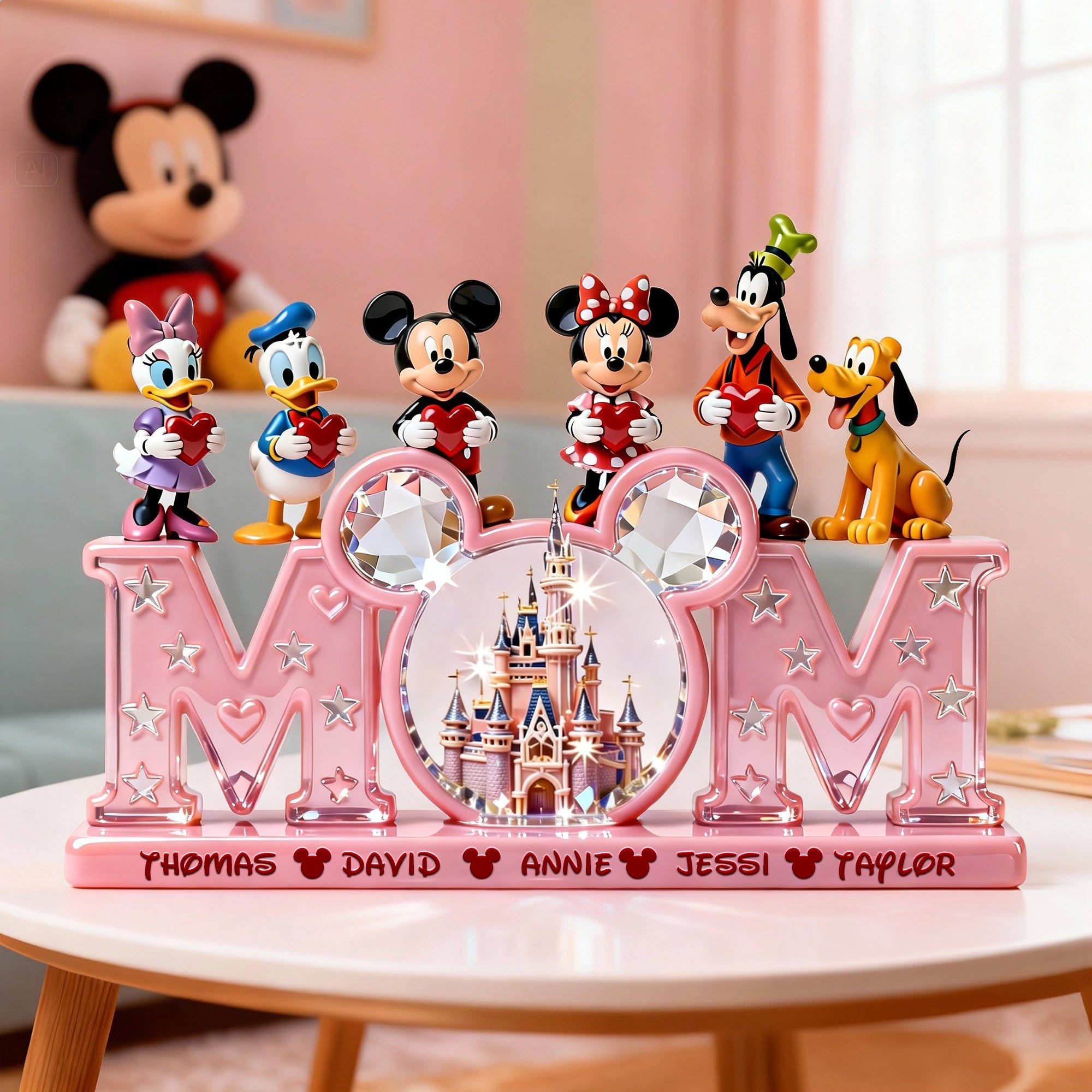 "A Gift from the Heart, Celebrate Mom" - Personalized Heartfelt Mom Acrylic Plaque - Custom Gift for Mom, Grandma, and Loved Ones Shaped Plaques PopCulturePrints