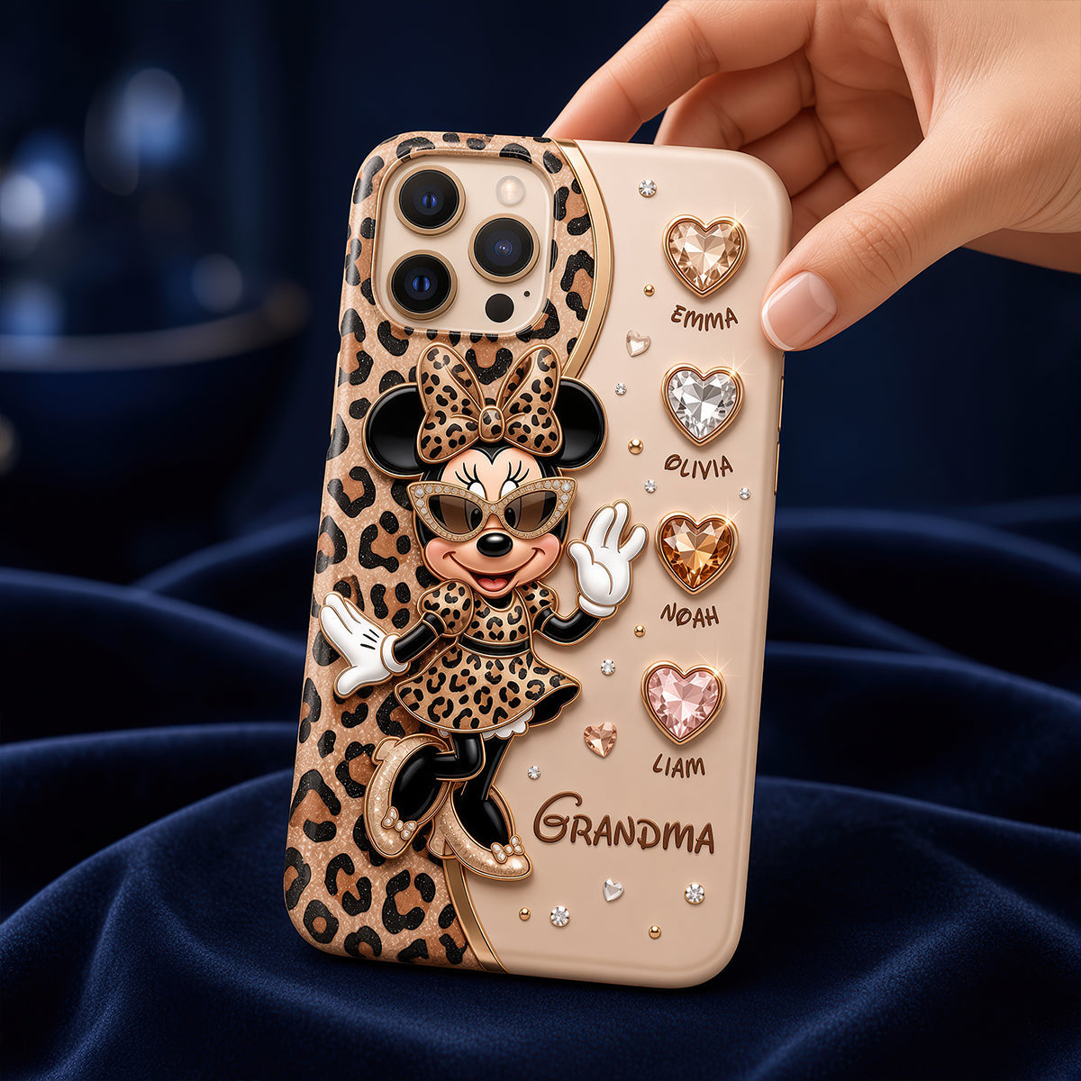 Leopard Fancy Nana Phone Case - A Unique Personalized Gift for Grandma Phone Case PopCulturePrints