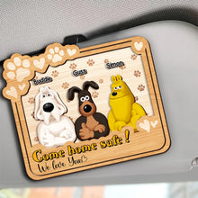 Load image into Gallery viewer, “Come Home Safe!” - Personalized Car Visor Clip for Loving Parents Car Visor Clip PopCulturePrints
