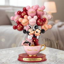 Load image into Gallery viewer, A Teacup Full of Love - Personalized Acrylic Plaque Gift for Couples Shaped Plaques PopCulturePrints
