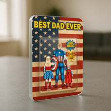 Load image into Gallery viewer, Best Dad Ever - Personalized Acrylic Plaque Gift for Dad, Grandpa, &amp; More Shaped Plaques PopCulturePrints
