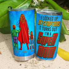 Load image into Gallery viewer, Personalized Super Mom Tumbler - Custom Gift for Mother&#39;s Day Tumbler Cup PopCulturePrints
