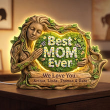 Load image into Gallery viewer, Best MOM Ever - Personalized Forest Mom Acrylic Light Box - Unique Gift for Mom, Grandma &amp; Loved Ones Light Box PopCulturePrints
