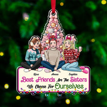 Load image into Gallery viewer, Personalized Best Friends Christmas Ornament - Customizable Friendship Gift Ornament PopCulturePrints
