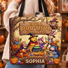 Load image into Gallery viewer, Boo-tiful Fall Tote Bag - Personalized Gift for Kids &amp; Friends
