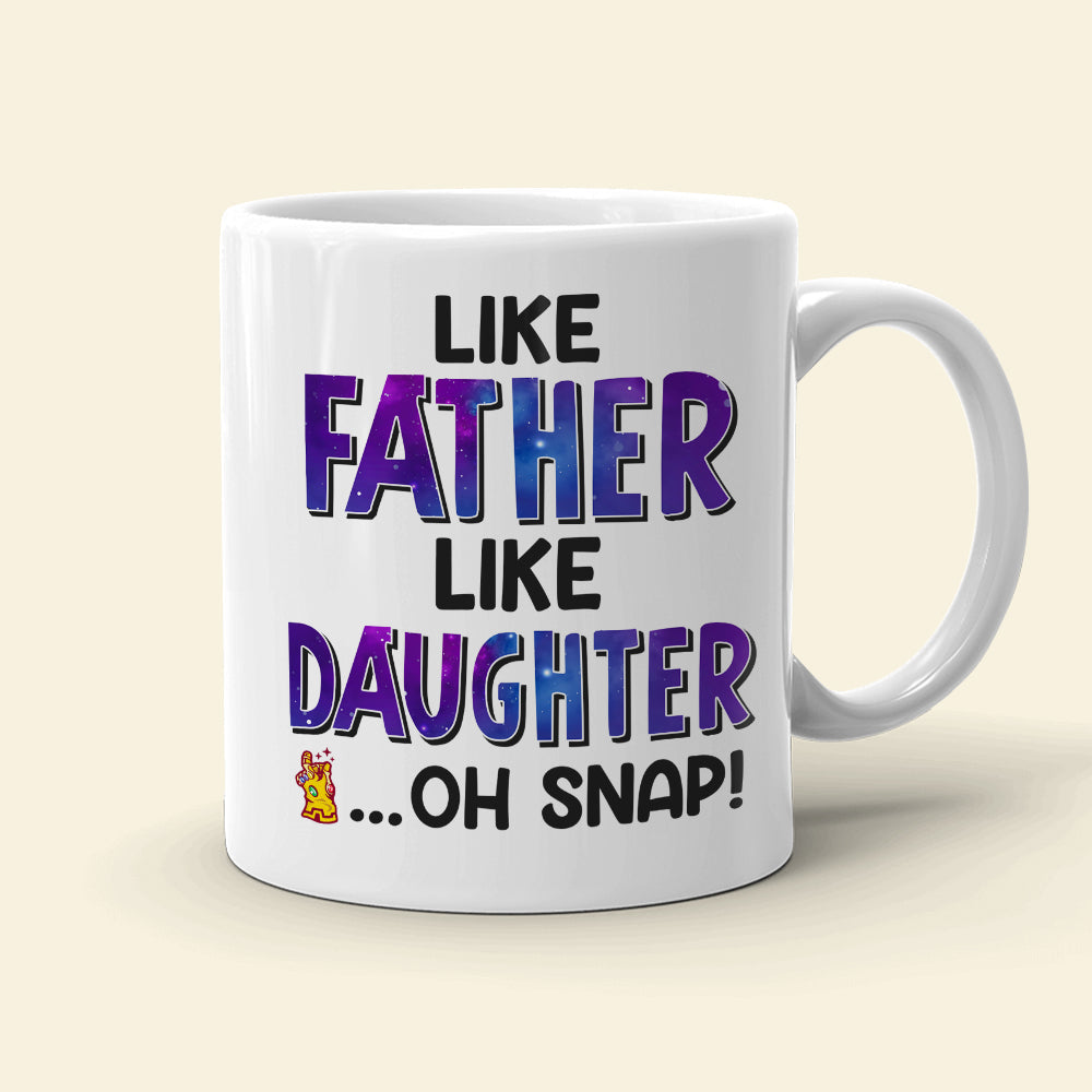 Like Father Like Daughter Personalized Mug - Superhero Edition Coffee Mug PopCulturePrints