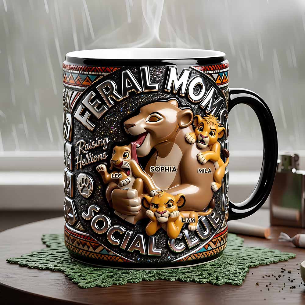 Feral Moms Social Club - Personalized Magic Mug for Loving Moms Coffee Mug PopCulturePrints