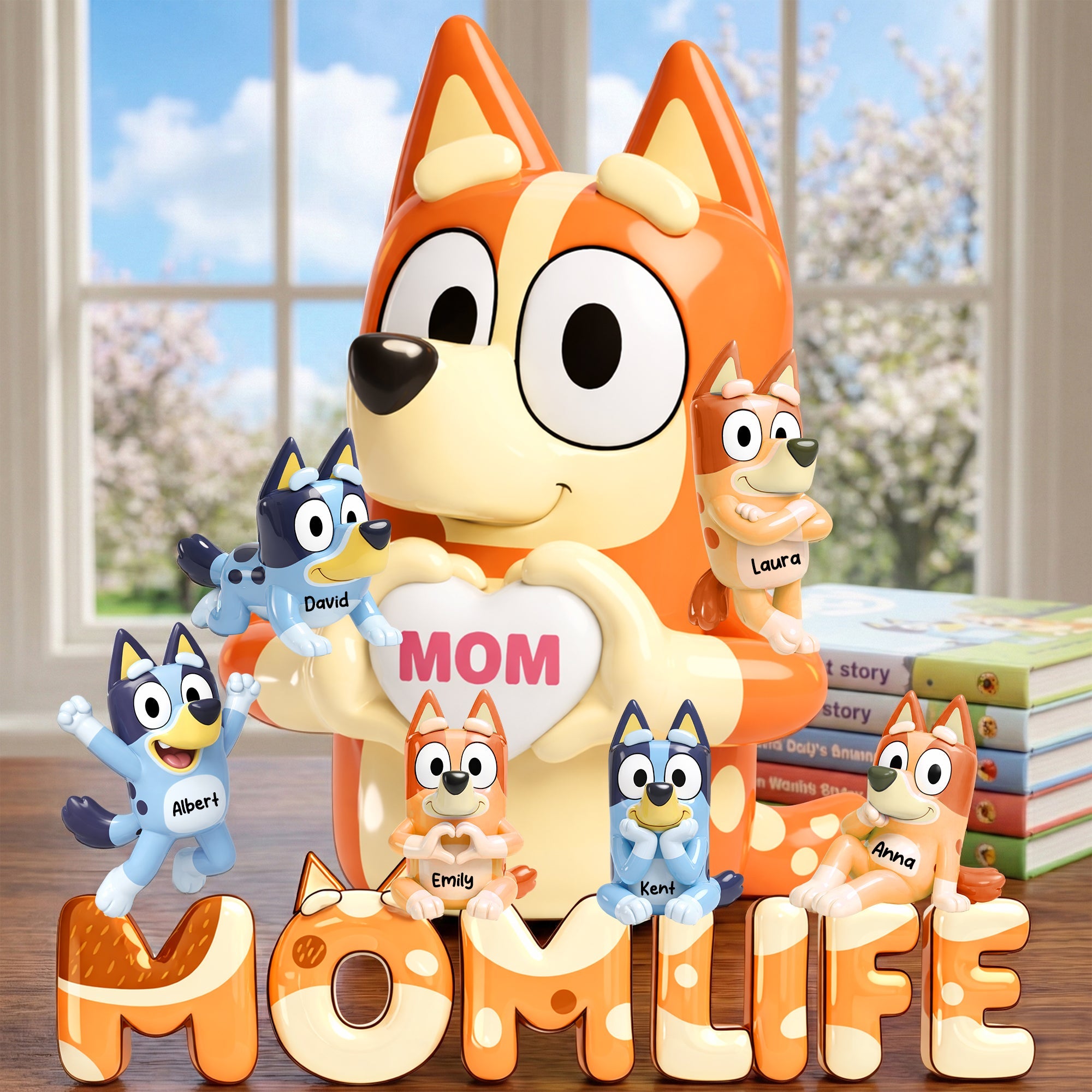 "Celebrate Motherhood, a Personalized Touch" - Mom Life Acrylic Plaque, Custom Gift for Mom, Grandma, and Loved Ones