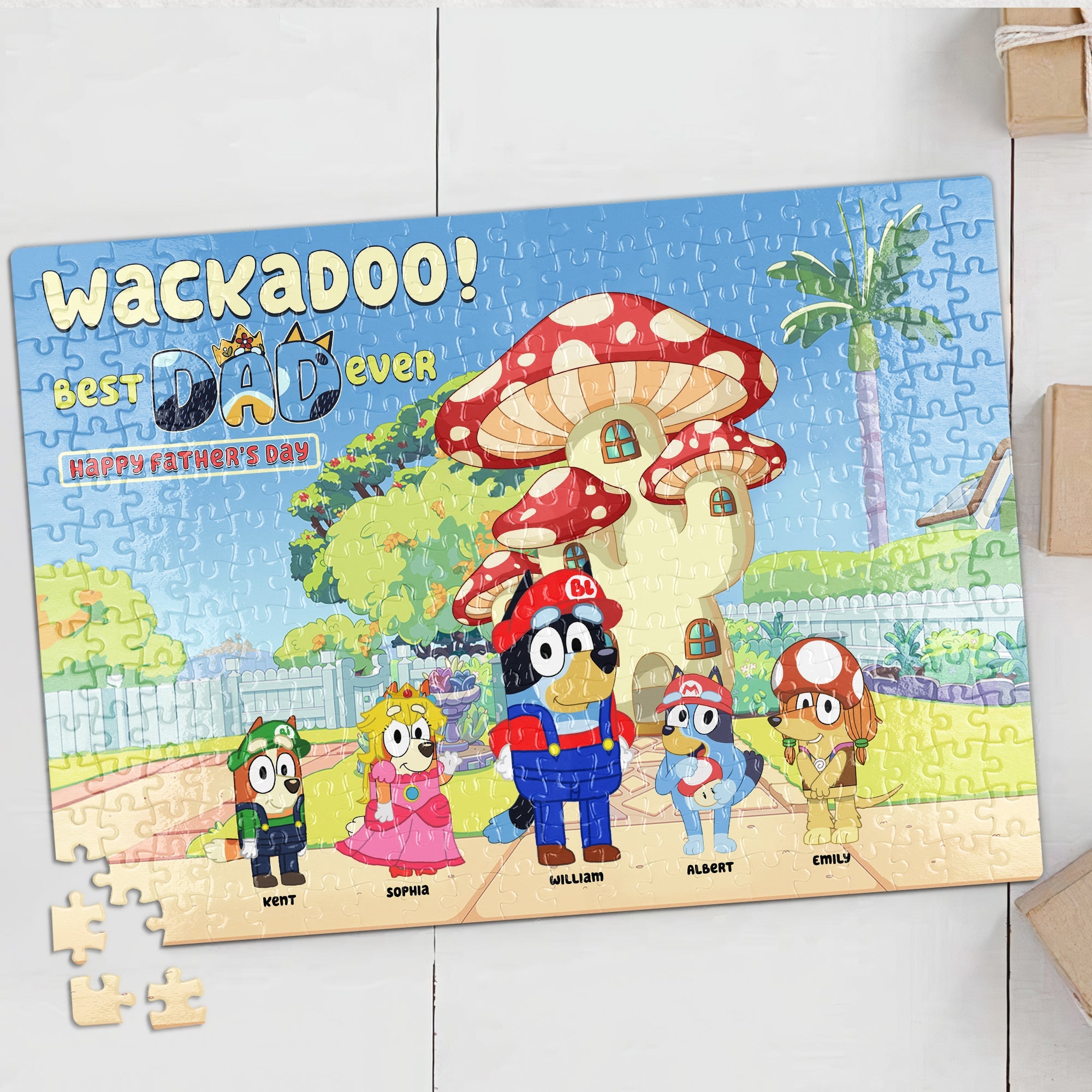 Personalized Father's Day Jigsaw Puzzle - Best Dad Ever!