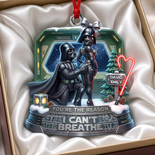 Load image into Gallery viewer, You're the Reason I Can't Breathe - Dark Love Ornament | Personalized Gift for Couples
