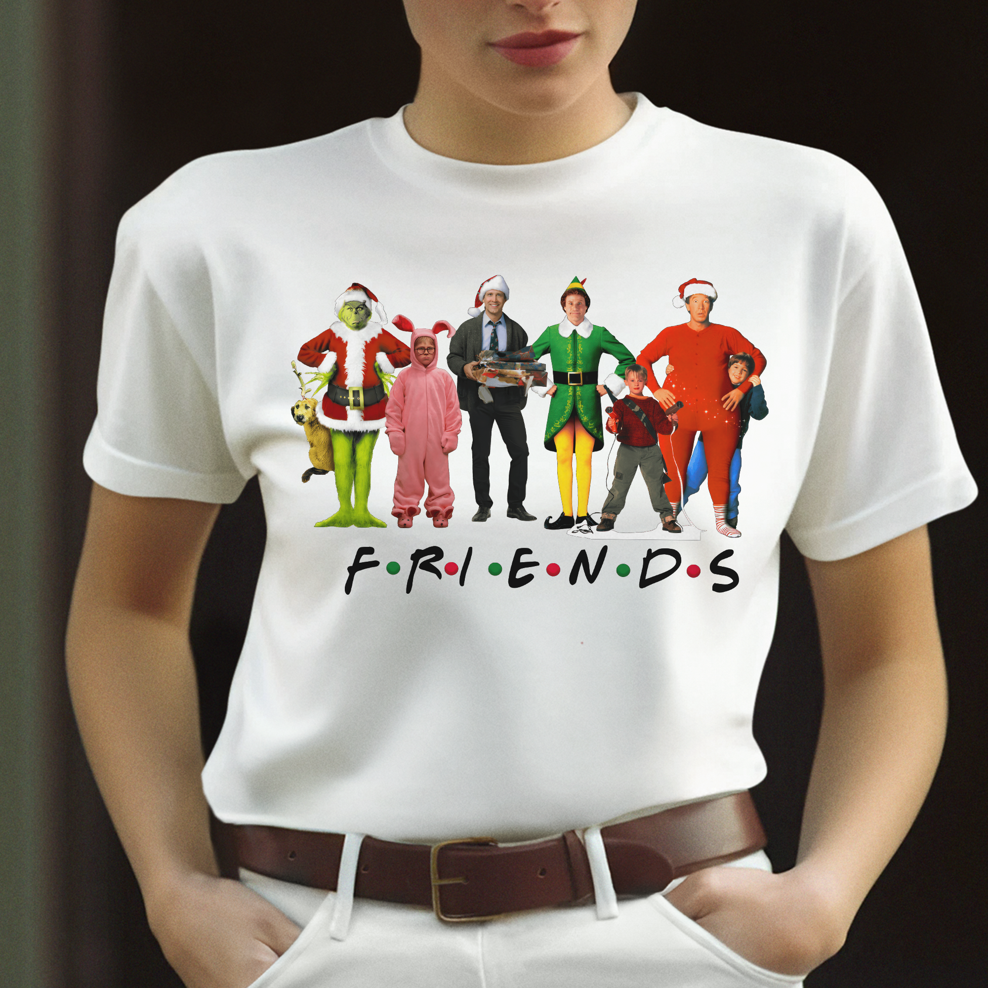 Festive Friends Christmas Sweater Shirts PopCulturePrints