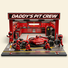 Load image into Gallery viewer, “Rev Up the Love!” Racing Crew Dad Acrylic Plaque - Personalized Gift for Dads, Grandpas, and Car Enthusiasts Shaped Plaques PopCulturePrints
