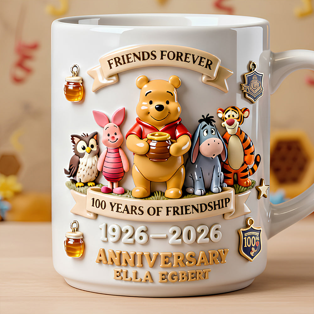 "Friends Forever" - Personalized Friendship Anniversary Coffee Mug - Custom Gift for Friends, Besties, and Celebrations Coffee Mug PopCulturePrints