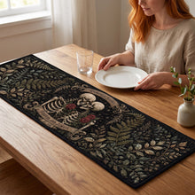Load image into Gallery viewer, Eternal Love Skeleton Couple Quilted Table Runner - Personalized Gifts For Couples Quilted Table Runner PopCulturePrints
