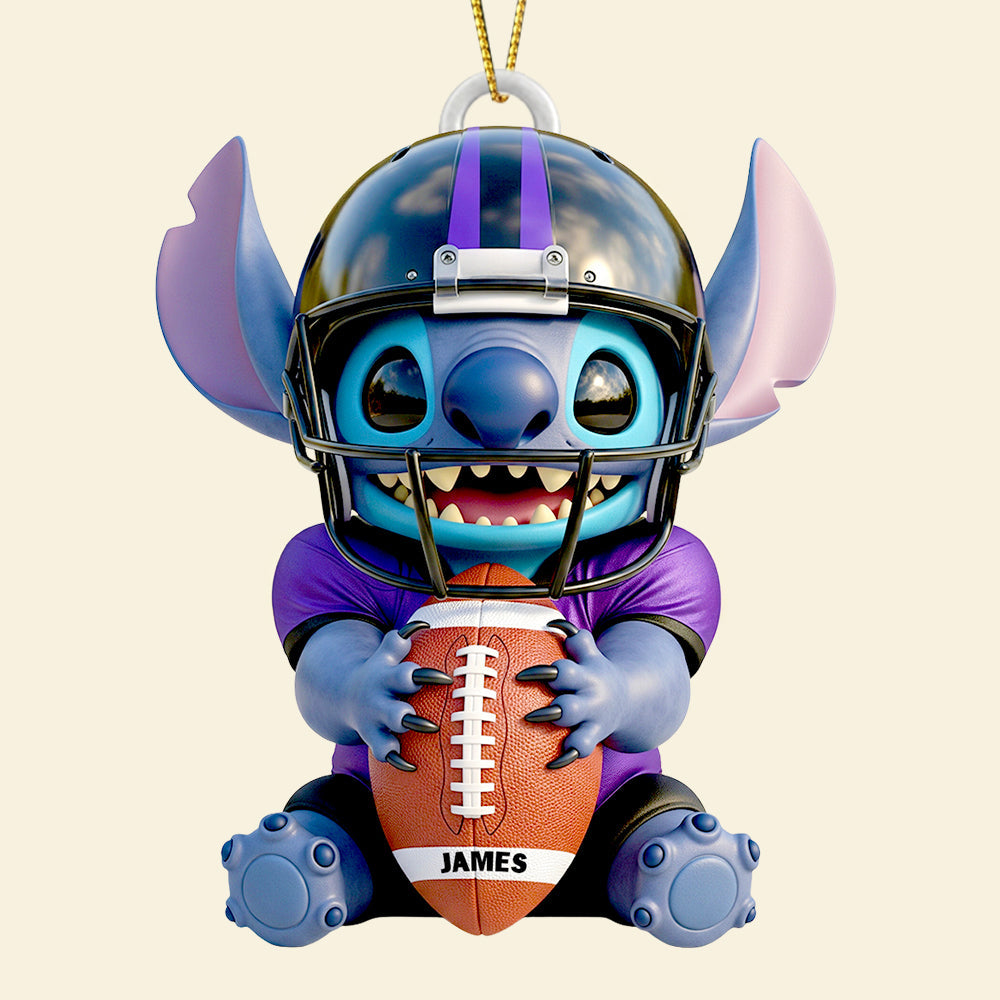 “Score Big with Personalized Touch!” - Tropical Alien Ornament, Custom Gifts for Sports Fans Ornament PopCulturePrints