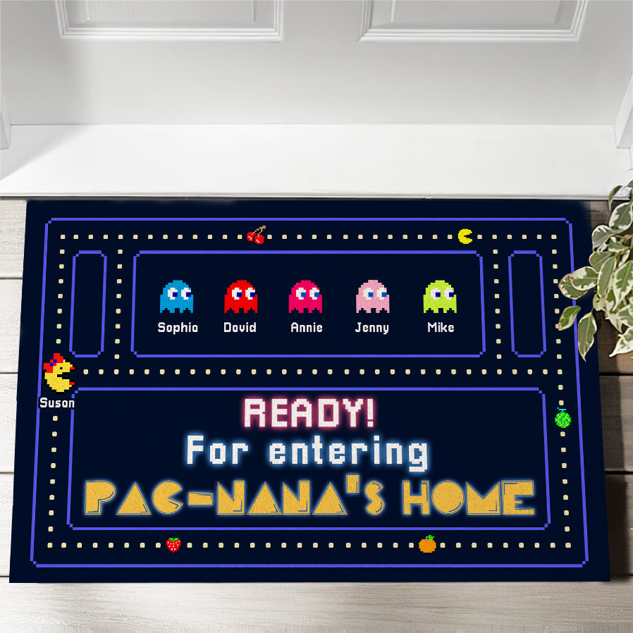 Personalized Grandparents Doormat - Pac-Theme Welcome Mat Doormat PopCulturePrints