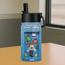 Load image into Gallery viewer, “Stay Hydrated in Style!” - Pixel Style School Survival Kid Tumbler - Personalized Gift for Kids Tumbler Cup PopCulturePrints
