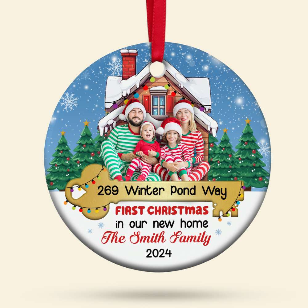 Personalized First Christmas in New Home Ornament Ornament PopCulturePrints
