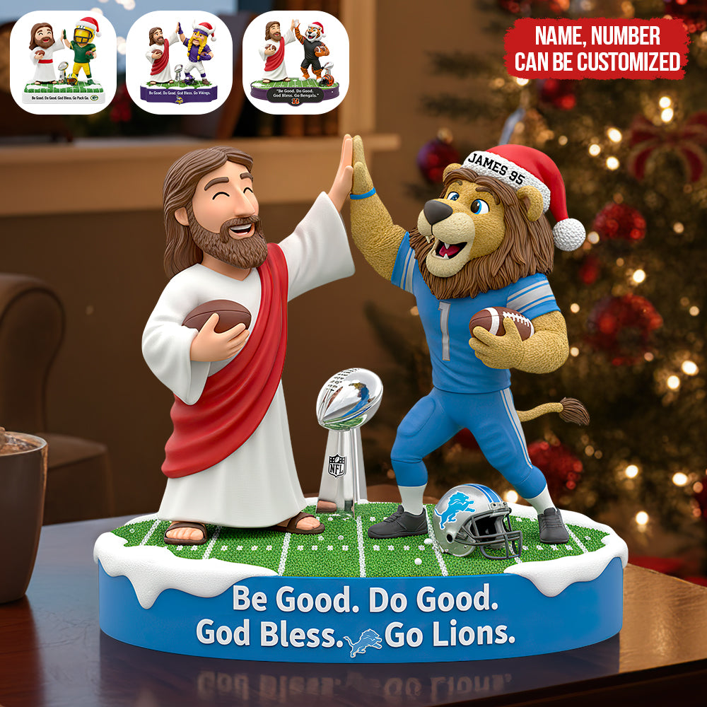 Be Good, Do Good - Personalized Faith & Football Acrylic Plaque - Perfect Gift for Football Lovers Shaped Plaques PopCulturePrints