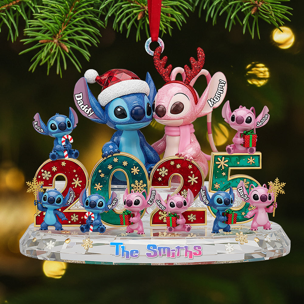 "Celebrate Family Togetherness!" - Family Crystal Custom Shape Acrylic Ornament - Personalized Gift for Family, Friends, Parents, and Loved Ones Ornament PopCulturePrints