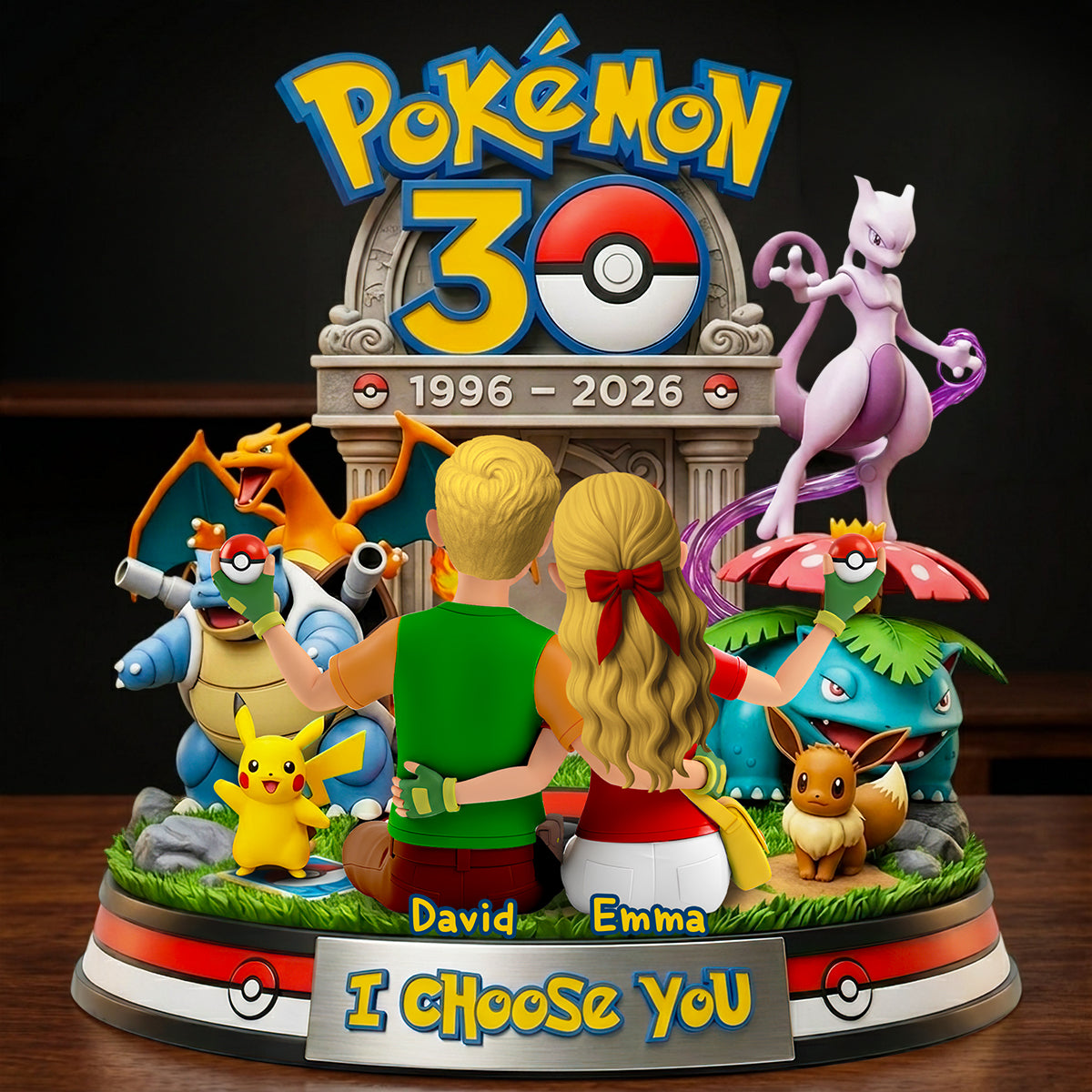 I Choose You! - Personalized Couple Acrylic Plaque