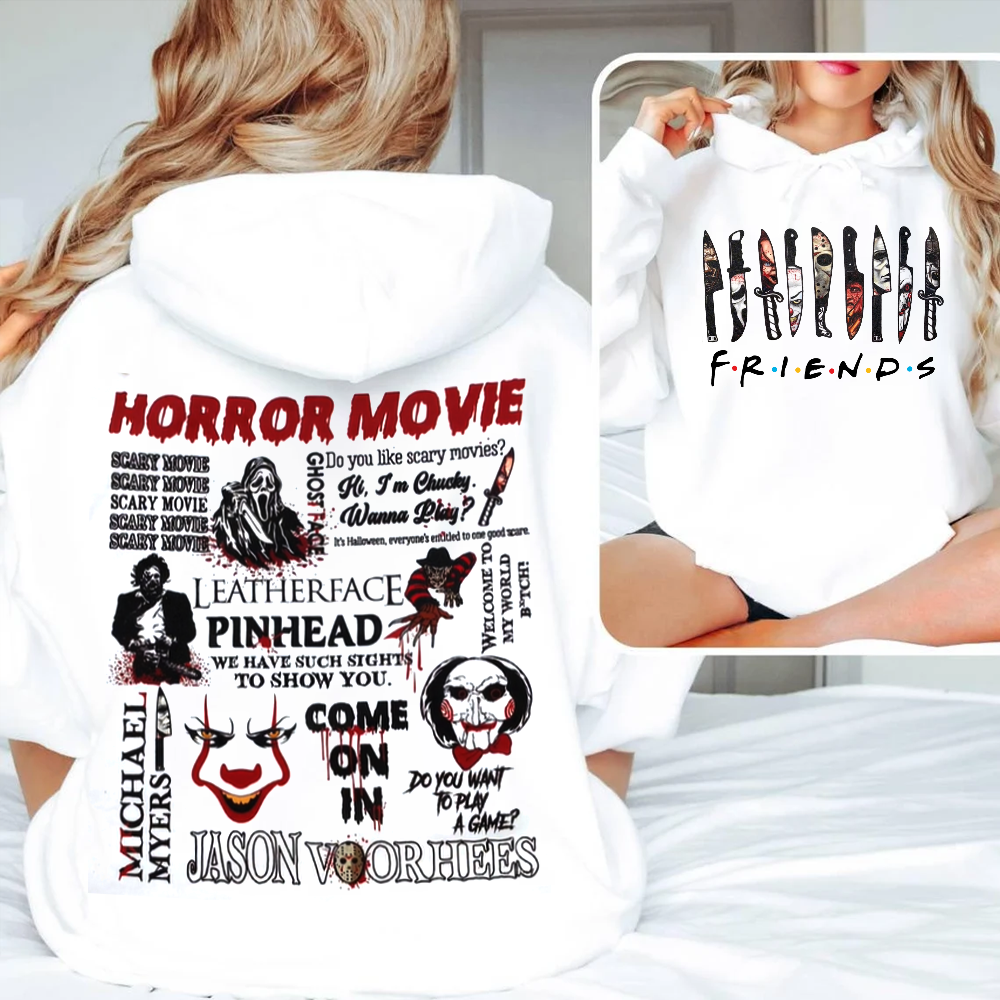 Horror Movie Halloween Hoodie - Perfect Gift for Horror Fans