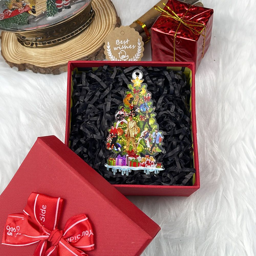 Personalized Guitar Player Christmas Ornament Ornament PopCulturePrints