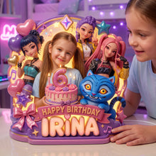 Load image into Gallery viewer, “Light Up Their Birthday with Love” - Customizable Acrylic Light Box - Perfect Gift for Kids on Their Special Day
