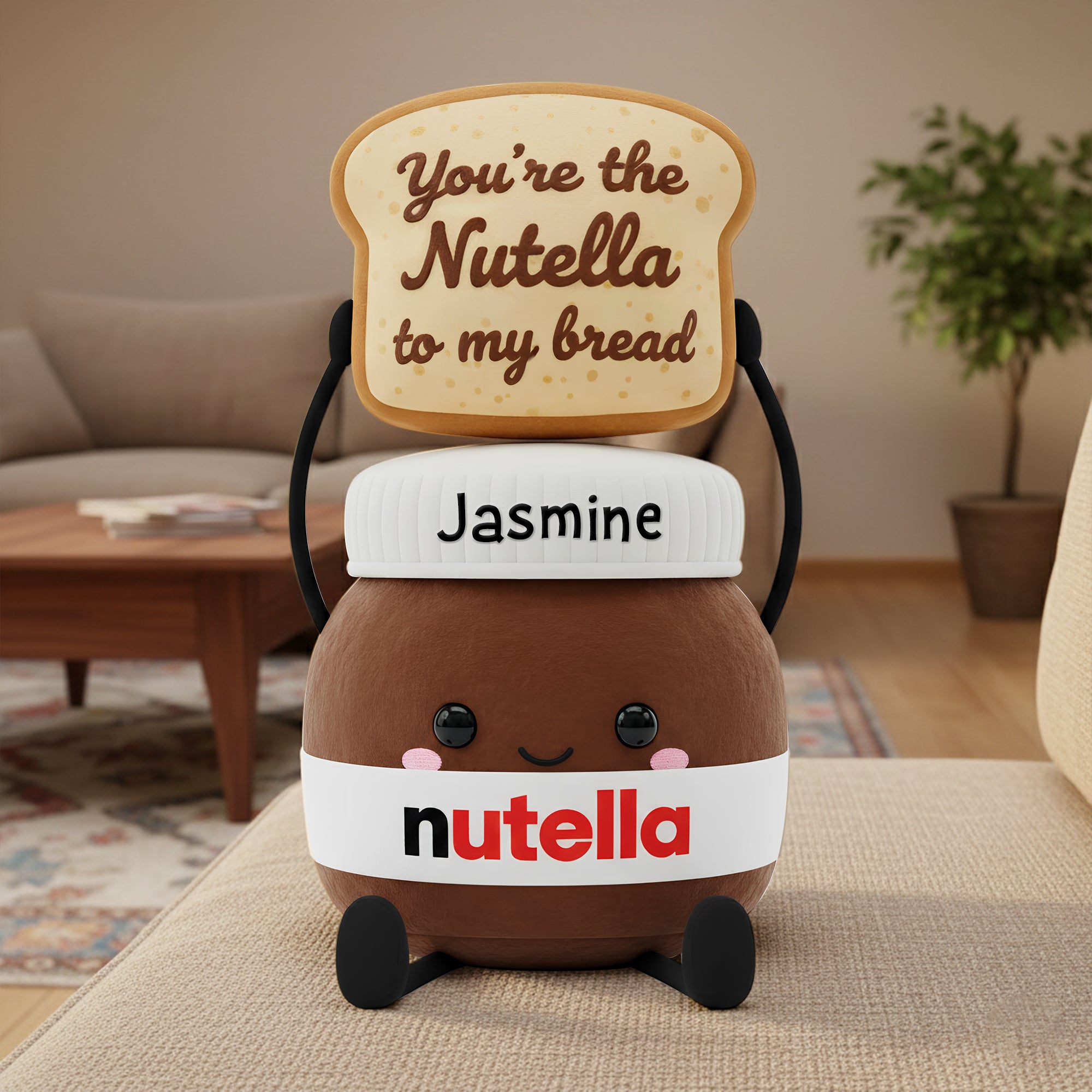 You're the Nutella to My Bread - Personalized Sweet Choco Love Couple Pillow Pillow PopCulturePrints
