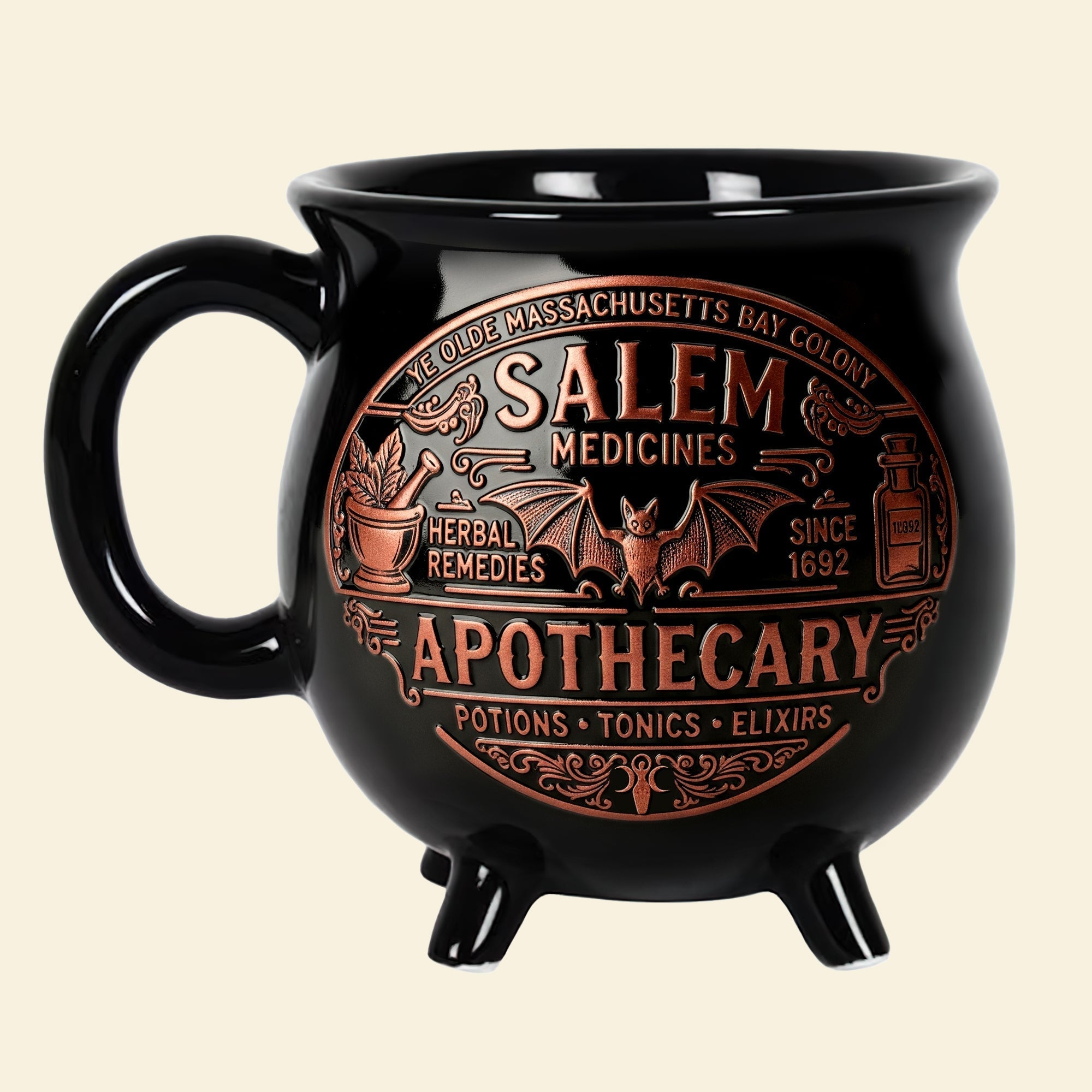 Witch's Brew in Style: Witch Apothecary Cauldron Mug - Personalized Gift for Witch Lovers Cauldron Mug PopCulturePrints
