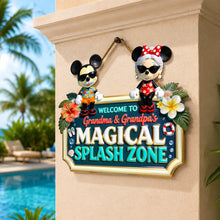 Load image into Gallery viewer, Tropical Splash Zone Acrylic Sign - Personalized Gifts For Grandparents 01PGDH140726 Acrylic Sign PopCulturePrints
