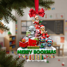 Load image into Gallery viewer, “Celebrate Learning with Joy” - Personalized Classroom Decor Ornament - Gift for Teachers, Students &amp; Book Lovers Ornament PopCulturePrints
