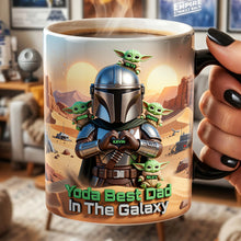 Load image into Gallery viewer, Yoda Best Dad In The Galaxy - Personalized Magic Coffee Mug for Dad Coffee Mug PopCulturePrints
