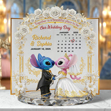 Load image into Gallery viewer, Together is a Beautiful Place to Be - Wedding Couple Plaque - Personalized Gift for Couples Shaped Plaques PopCulturePrints
