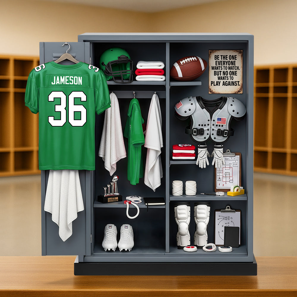 Be the One Everyone Wants to Watch - American Football Lovers Acrylic Plaque - Personalized Gifts for Fans Shaped Plaques PopCulturePrints