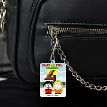 Load image into Gallery viewer, Personalized Couple Keychain - Unique Valentine&#39;s Day Gifts for Lovebirds Keychains PopCulturePrints
