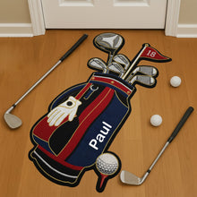 Load image into Gallery viewer, “Step Into Style!” - Fairway Style Golf Bag Doormat - Personalized Gifts For Golfers Doormat PopCulturePrints
