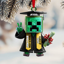 Load image into Gallery viewer, &quot;Celebrate Your Achievement!&quot; - Personalized Graduation Ornament - Custom Gift for Graduates, Friends, and Family Ornament PopCulturePrints
