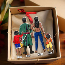 Load image into Gallery viewer, Personalized Family Christmas Ornament - Anime Inspired Gift
