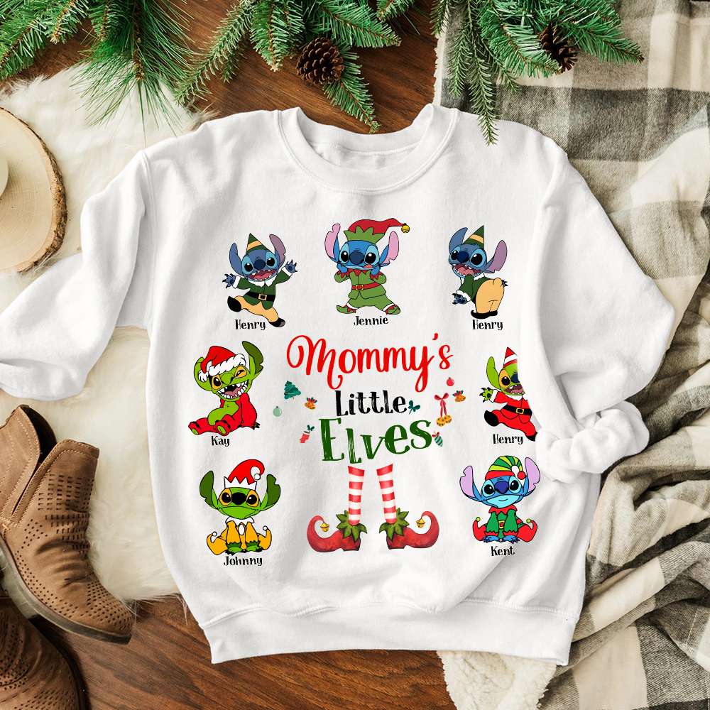 Customizable Christmas Elves Sweatshirt for Mom