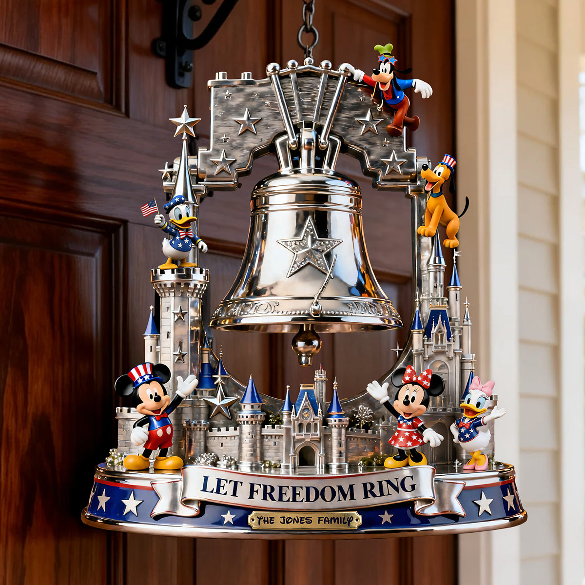 Let Freedom Ring - Personalized American Jingle Acrylic Sign for Patriots Acrylic Sign PopCulturePrints