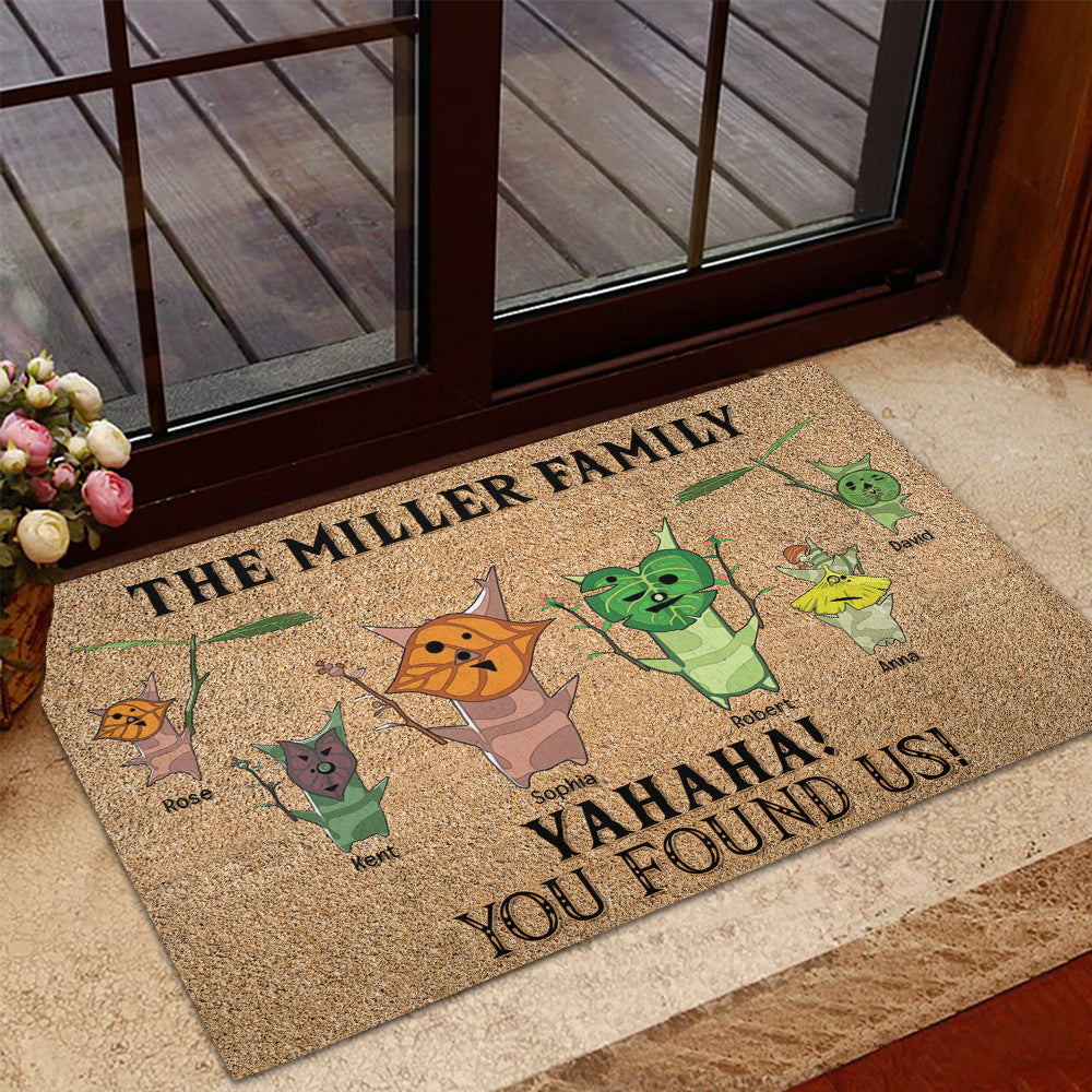 Personalized Family Doormat - Whimsical Welcome for Your Home Doormat PopCulturePrints