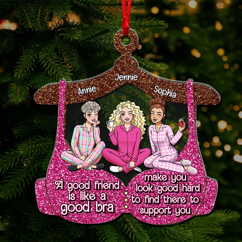 Personalized Christmas Friendship Ornament - Unique Gift for Best Friends Ornament PopCulturePrints