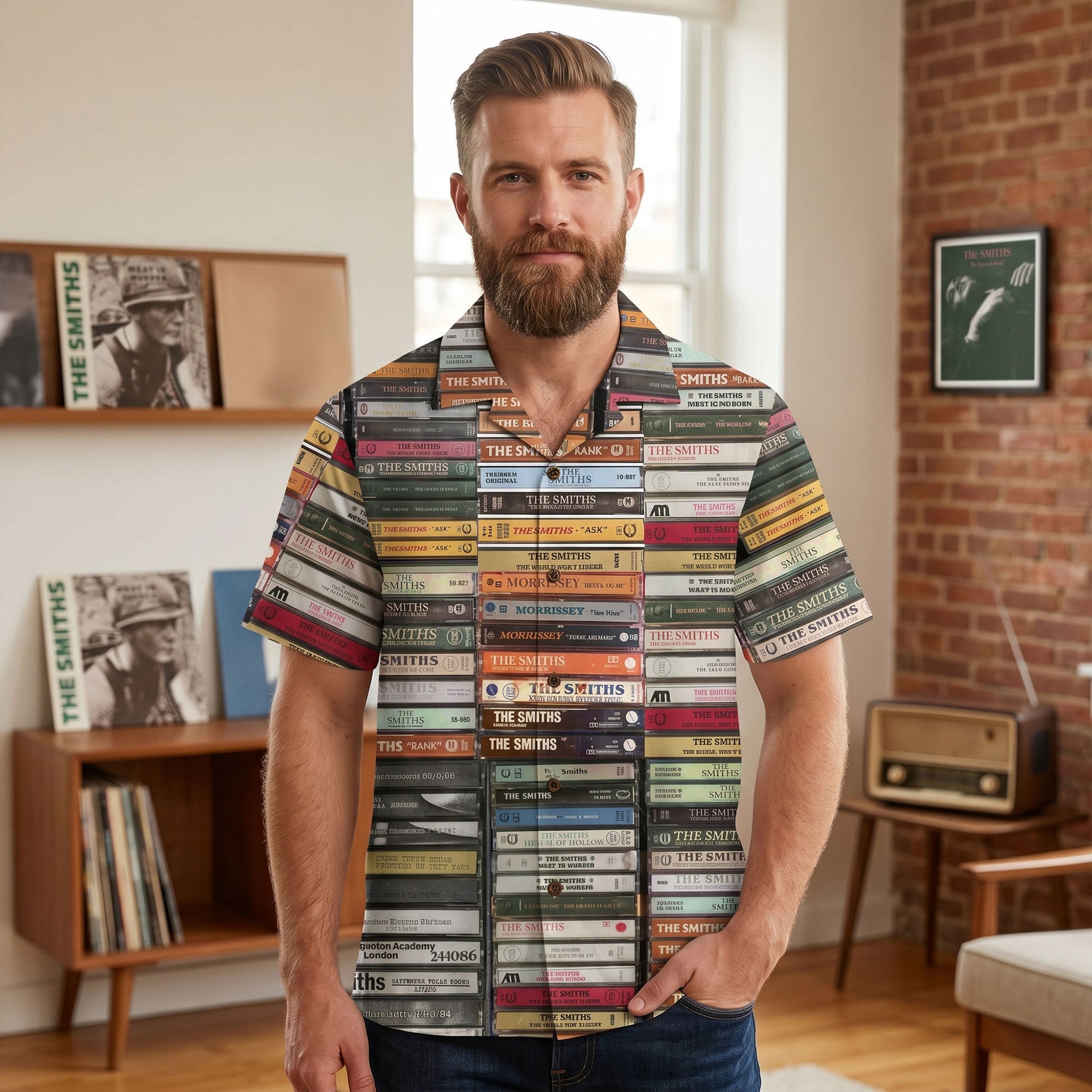 “Rock Your Style with a Retro Twist!” - Rock 'n' Roll Hawaiian Shirt - Personalized Gifts for Music Lovers Hawaiian Shirts PopCulturePrints