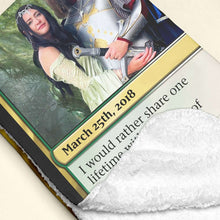 Load image into Gallery viewer, Personalized Fantasy Adventure Blanket for Couples | Unique Love Gift | Valentine&#39;s Day Gifts Blanket PopCulturePrints
