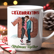 Load image into Gallery viewer, Personalized Christmas Couple Mug - Celebrating Love
